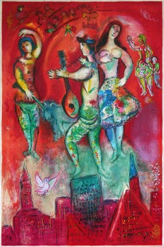 Marc Chagall Painting - Carmen color lithograph contemporary Marc Chagall